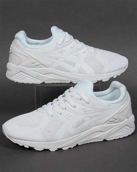 men's white asics trainers.